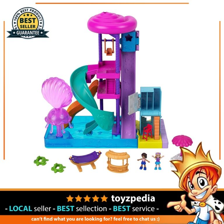 Uno Card Game POLLY POCKET POLLYVILLE SUPER SLIDIN' WATER PARK