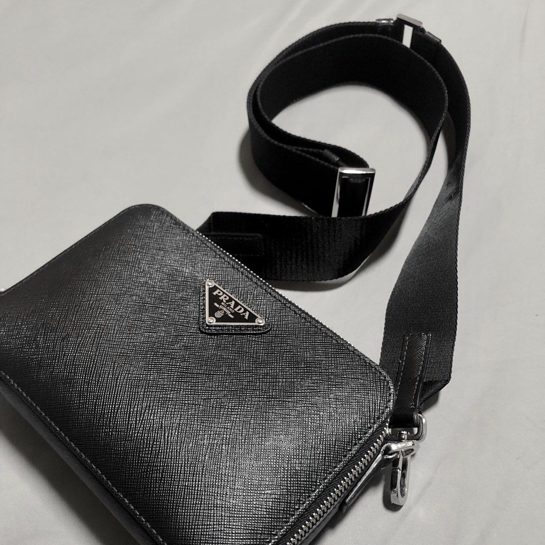 Small Saffiano leather Prada Brique bag