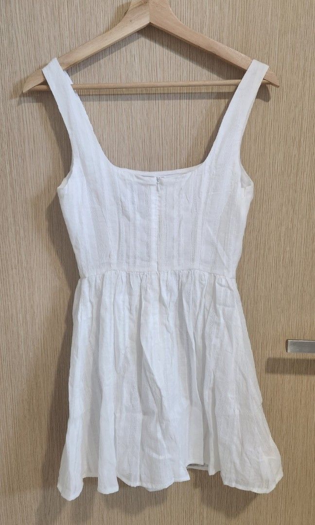 Lorinda Mini Dress White Petite