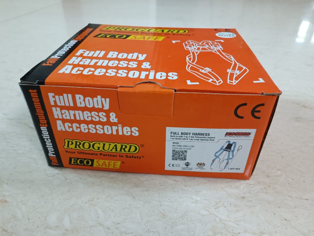 Proguard ECOSAFE High Visibility Adjustable Full Body Harness SIRIM, TV