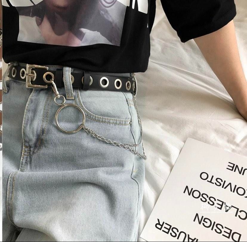 Eyelet chain belt store