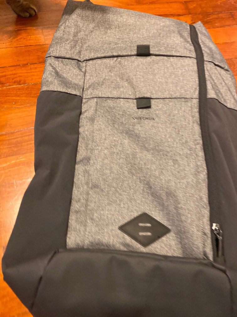 Quechua backpack grey and black, Men's Fashion, Bags, Backpacks on