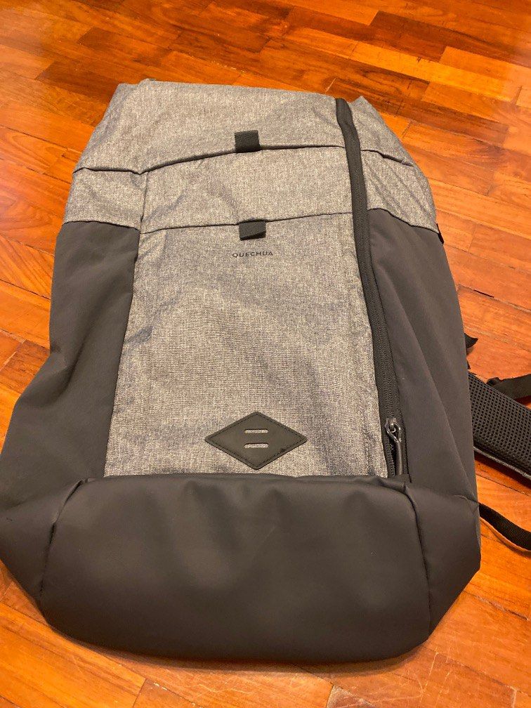 Quechua backpack grey and black, Men's Fashion, Bags, Backpacks on