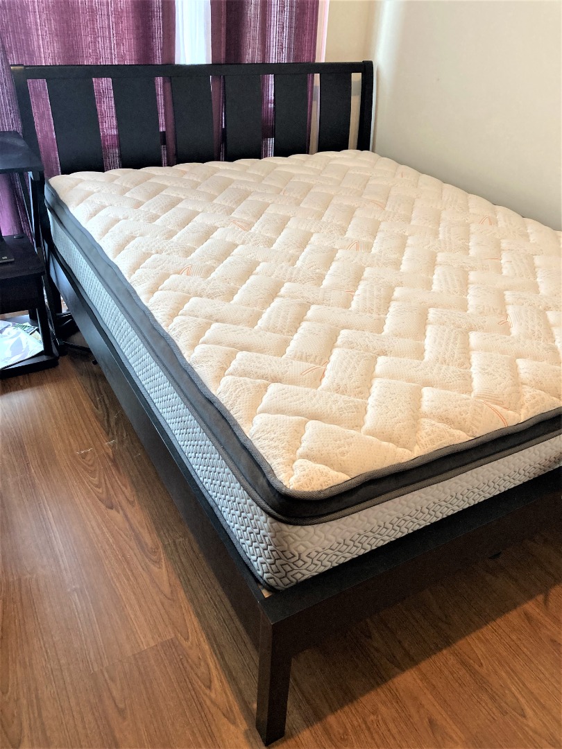 Queen Size Bedframe, Malaysian Wood with baseboards on Carousell