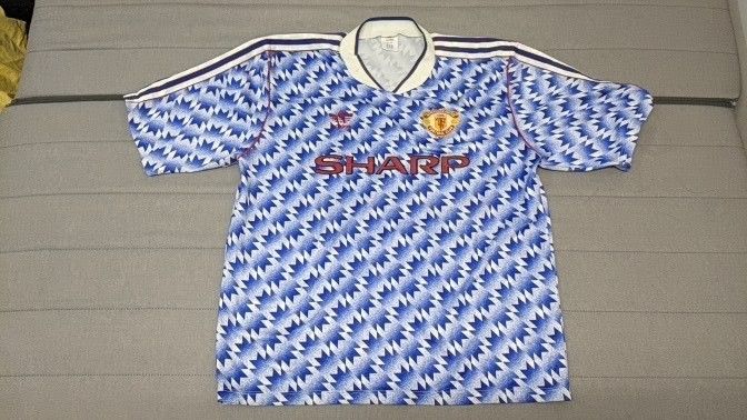 Manchester united 1992 sales away shirt replica