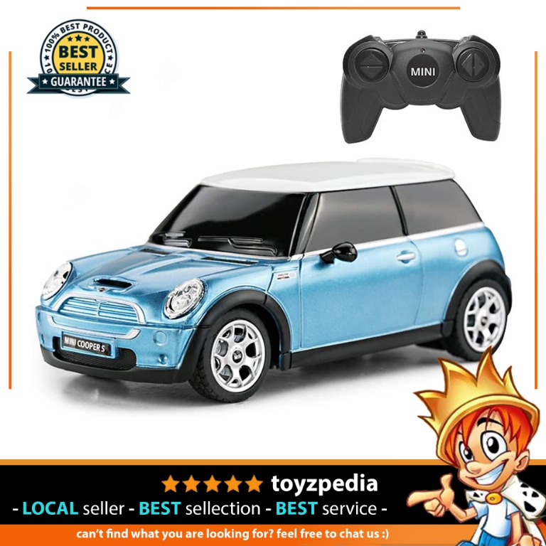  RASTAR 1:24 RC Cars Toy Mini Cooper Car for Kids Mini Cooper S  Remote Control Car - Blue : Toys & Games