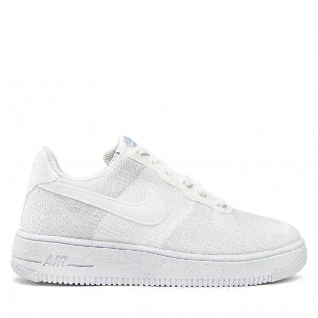 Readystock Authentic Af1 Crater Flyknit GS DH3375 100 White Nike