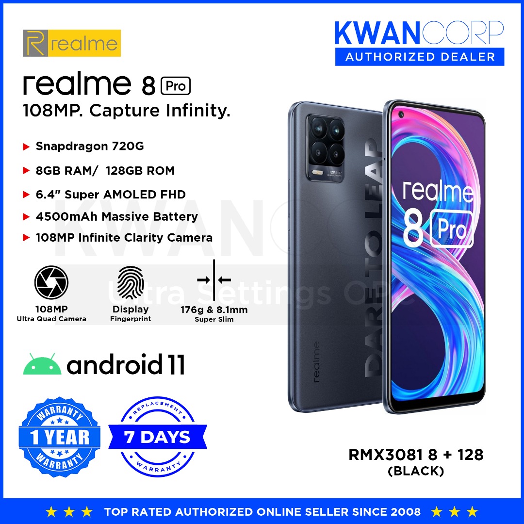REALME 8 PRO RMX3081 Snapdragon 720G 8GB 128GB, Mobile Phones & Gadgets ...