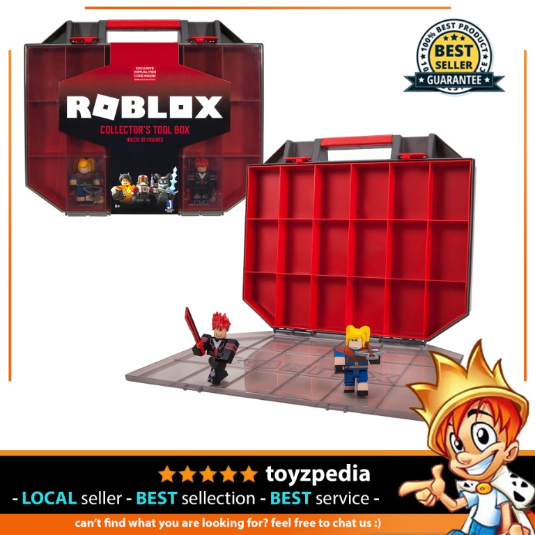 Roblox Toolkit 32 Carrying Case 2 Figures 3 Accessories Red Lazer & Giant  Hunter