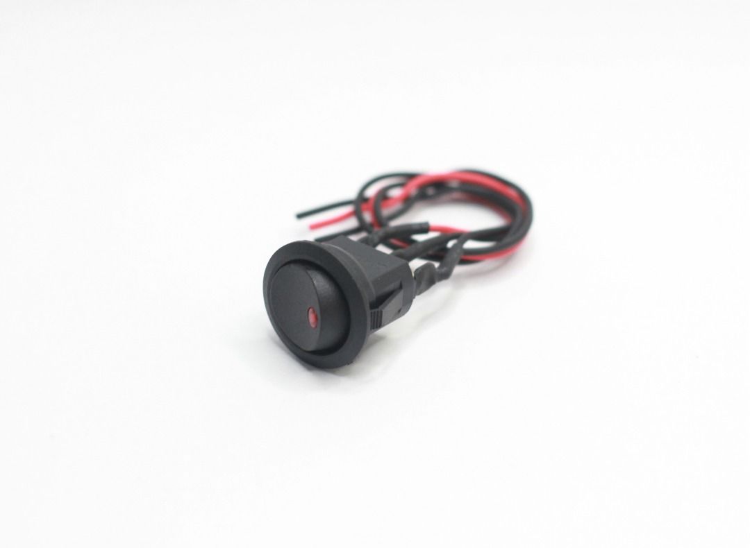 ROCKER SWITCH ROUND 20mm 3-PIN KCD1 20A 12V DC, WATERPROOF with PRE ...