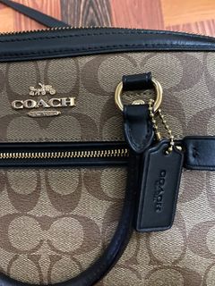 Authentic Coach Mini Rowan Satchel Bag in Navy Blue, Luxury, Bags & Wallets  on Carousell