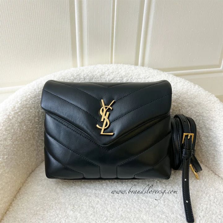 YSL LouLou Toy Bag in Black Calf, Luxury, Bags & Wallets on Carousell