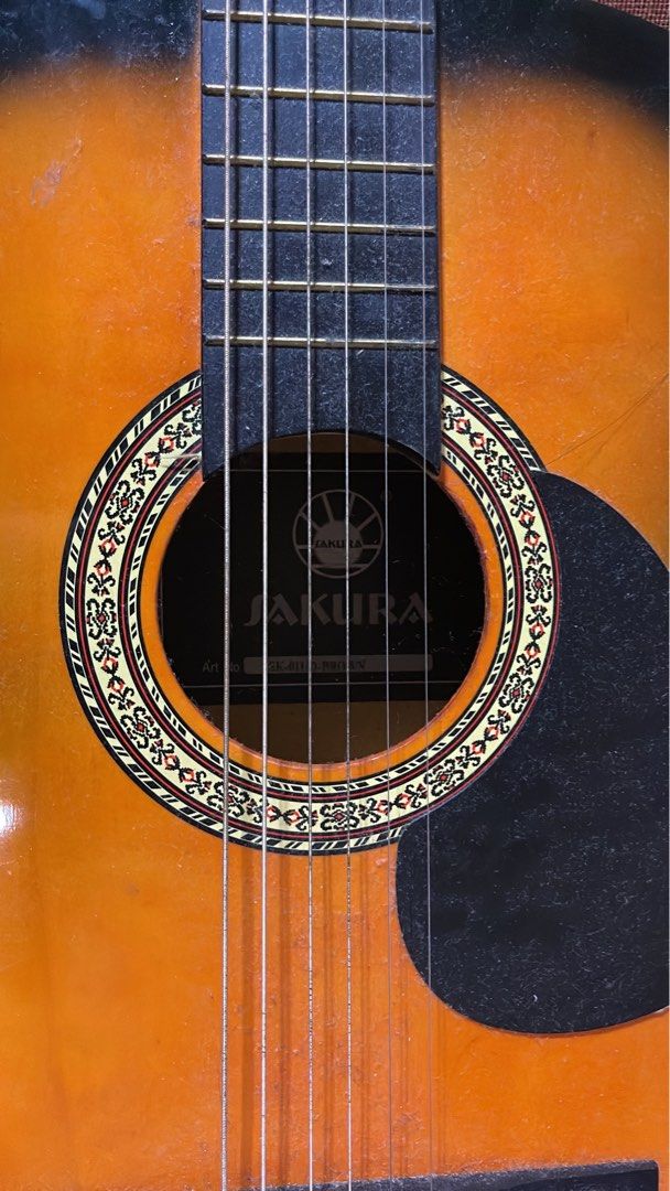 Sakura Acoustic Guitar, Hobbies & Toys, Music & Media, Musical ...