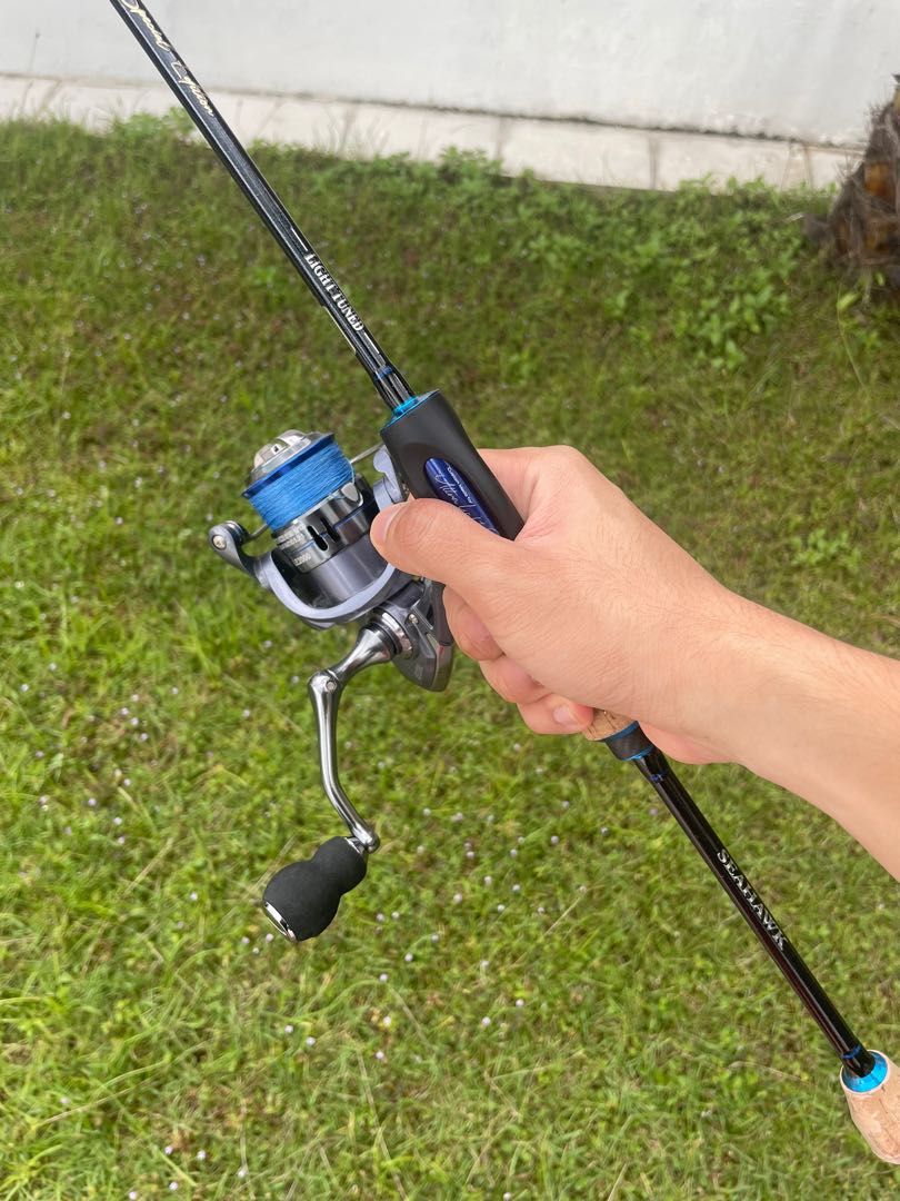 Seahawk Flexis Lite Fishing Rod + Oujiani 2000 Fishing Reel | Ultralight  Fishing Set