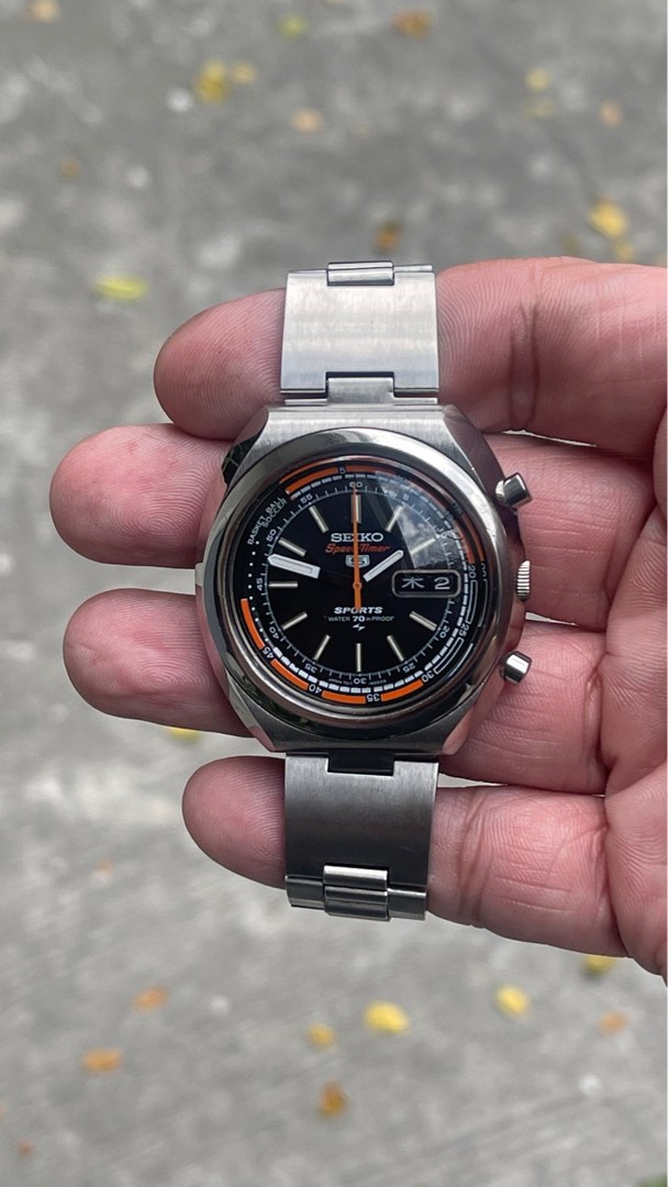 Seiko 7017-6000 “Soccer Basketball” Speed-Timer Vintage Automatic  Chronograph, Men's Fashion, Watches & Accessories, Watches on Carousell