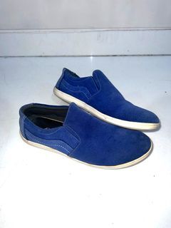 Sepatu Kantor Laki laki Suede Biru
