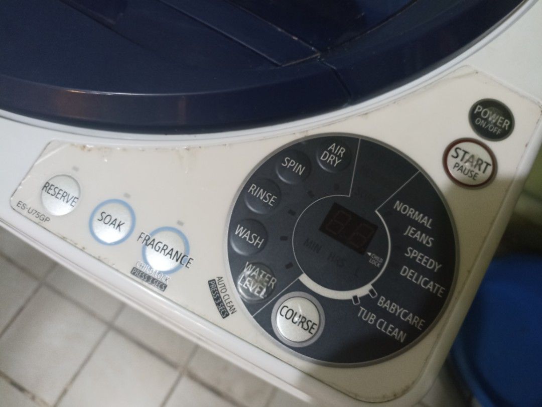 Sharp Automatic Washing Machine ESU75GPBL, TV & Home Appliances