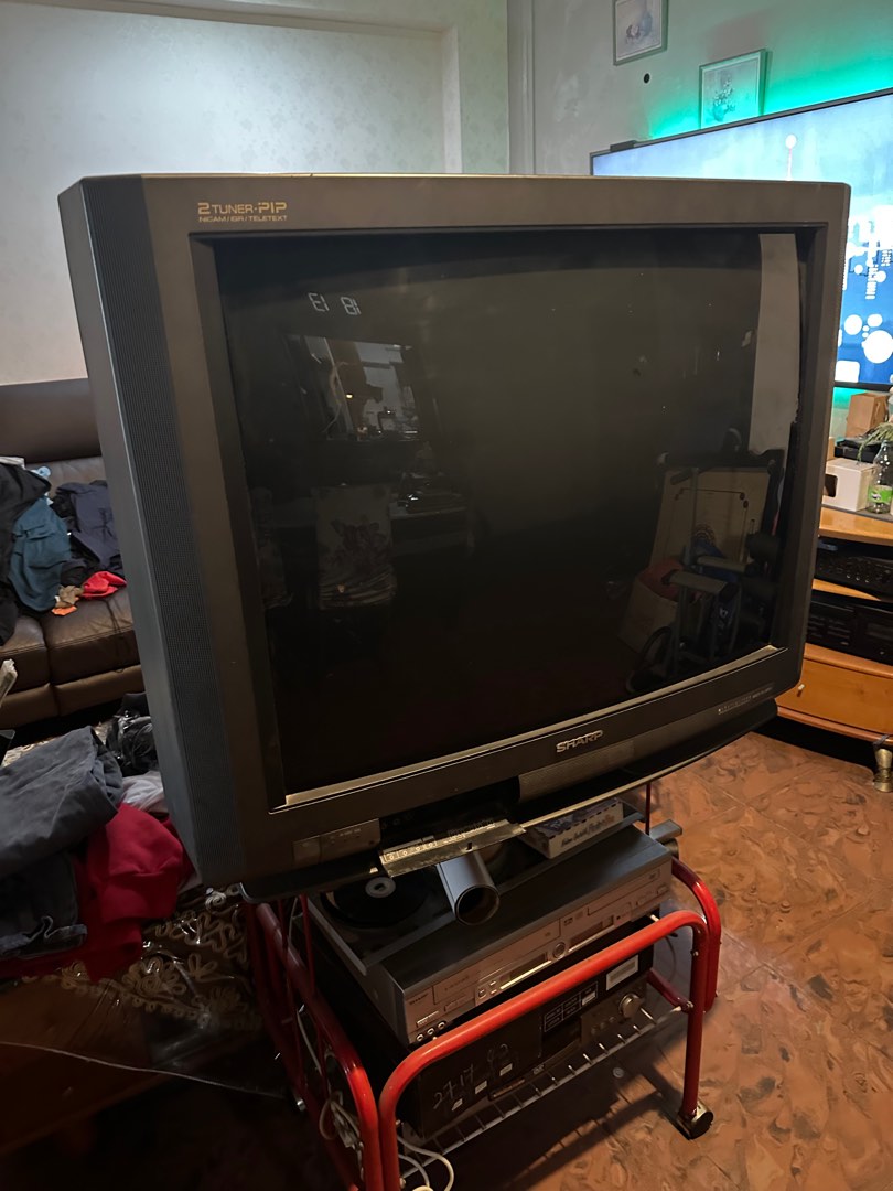Sharp CRT TV, TV & Home Appliances, TV & Entertainment, TV on Carousell