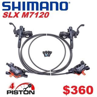 Shimano SLX M7120 4-Pistons With COOLING FIN Brake Pads ----MT2 MT4 MT5 MT5e MT7 Raceline MT8 MT Trail SPORT Thirty M9120 M8120 M8100 M8000 M7100 MT200 BikeMaster