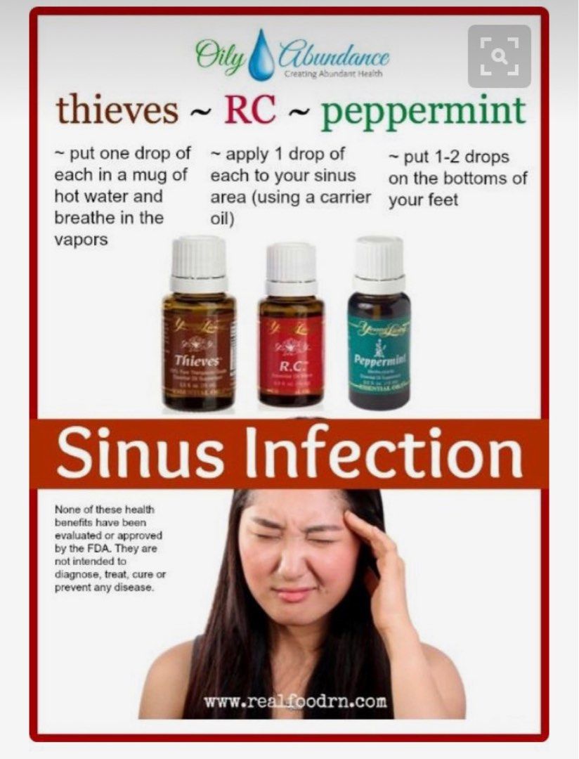 Essential oils top for sinus infection