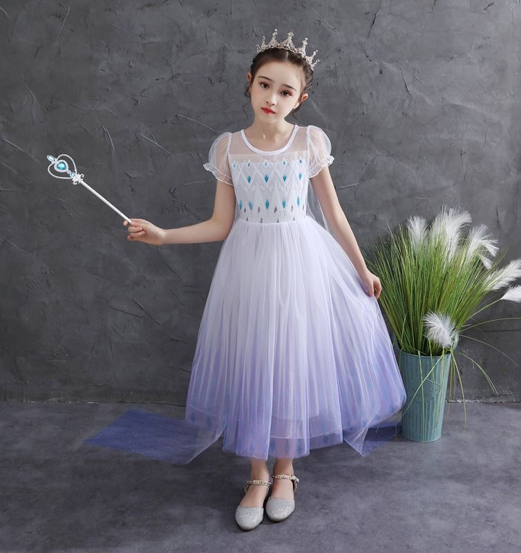 Size130 Girls Fancy Dress Frozen Dress Elsa Party Clothing