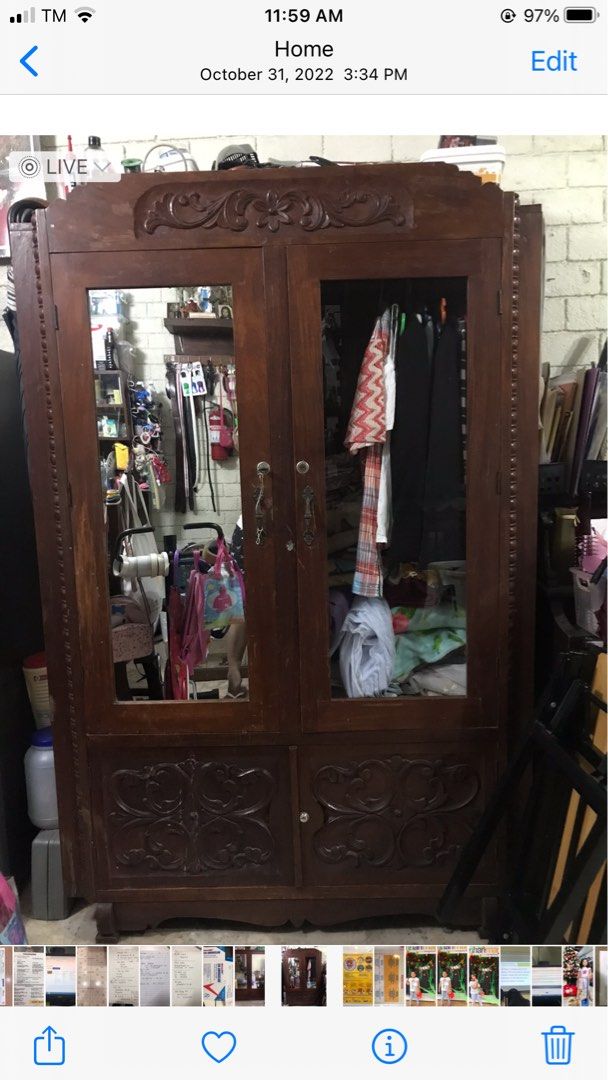Isabela On Rack Solid Narra Aparador for sale from Isabela, Furniture & Home Living ...