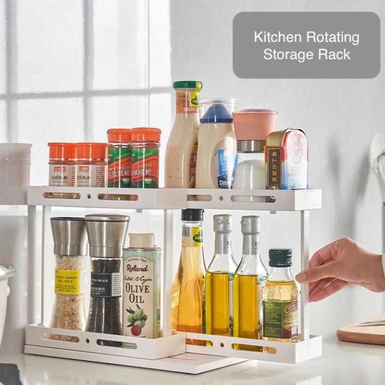 Rotating kitchen shop cupboard storage