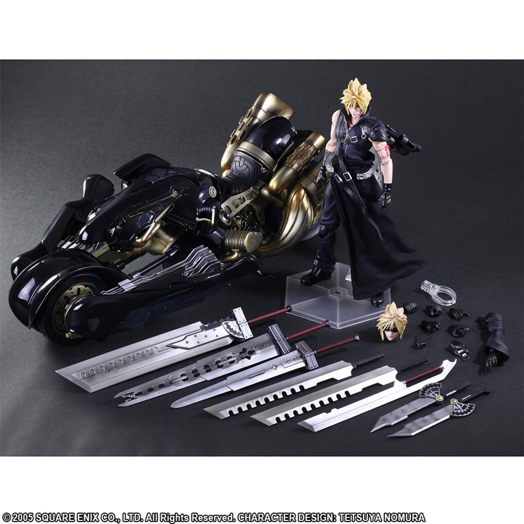 Square Enix Final Fantasy VII Advent Children Play Arts Kai Cloud Strife Fenrir