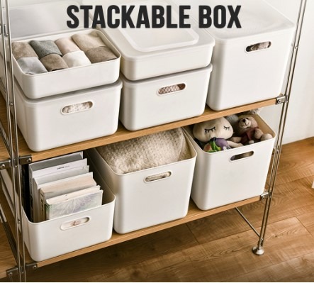 Stackable Plastic Storage Box Drawer Cabinet Organizer, Babies & Kids ...