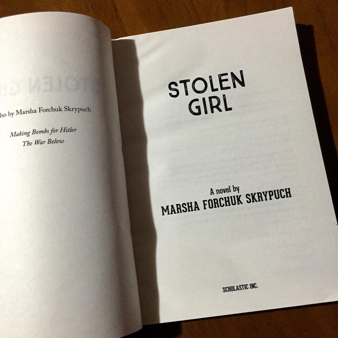 Stolen Girl by Marsha Forchuk Skrypuch (Middle Grade / Teens / YA ...