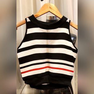 Striped crop top