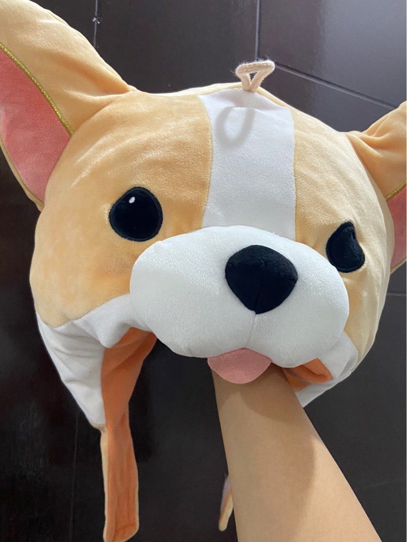 SUPER CUTE! CORGI HEAD DRESS PLUSH (Category: Plushies & Soft Toys) located in Orani. Submitted by sheletgo29 (Listing ID 1218371750, Image 2). Description: Corgi Head dress plush For Only 380 Php Brand: Everland NO FLAWS 🍄NO LONG RESERVATION 🍄NO COD/COP 🍄MOD(shoulder by buyer): J&T 🍄MOP: Gcash 🍄LOC:Bataan PLS MANAGE YOUR EXPECTATIONS PRELOVED ITEMS, NEEDS WASHING. NO CANCELLATION.