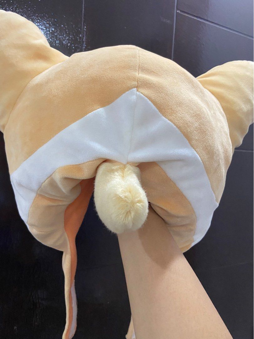 SUPER CUTE! CORGI HEAD DRESS PLUSH (Category: Plushies & Soft Toys) located in Orani. Submitted by sheletgo29 (Listing ID 1218371750, Image 3). Description: Corgi Head dress plush For Only 380 Php Brand: Everland NO FLAWS 🍄NO LONG RESERVATION 🍄NO COD/COP 🍄MOD(shoulder by buyer): J&T 🍄MOP: Gcash 🍄LOC:Bataan PLS MANAGE YOUR EXPECTATIONS PRELOVED ITEMS, NEEDS WASHING. NO CANCELLATION.