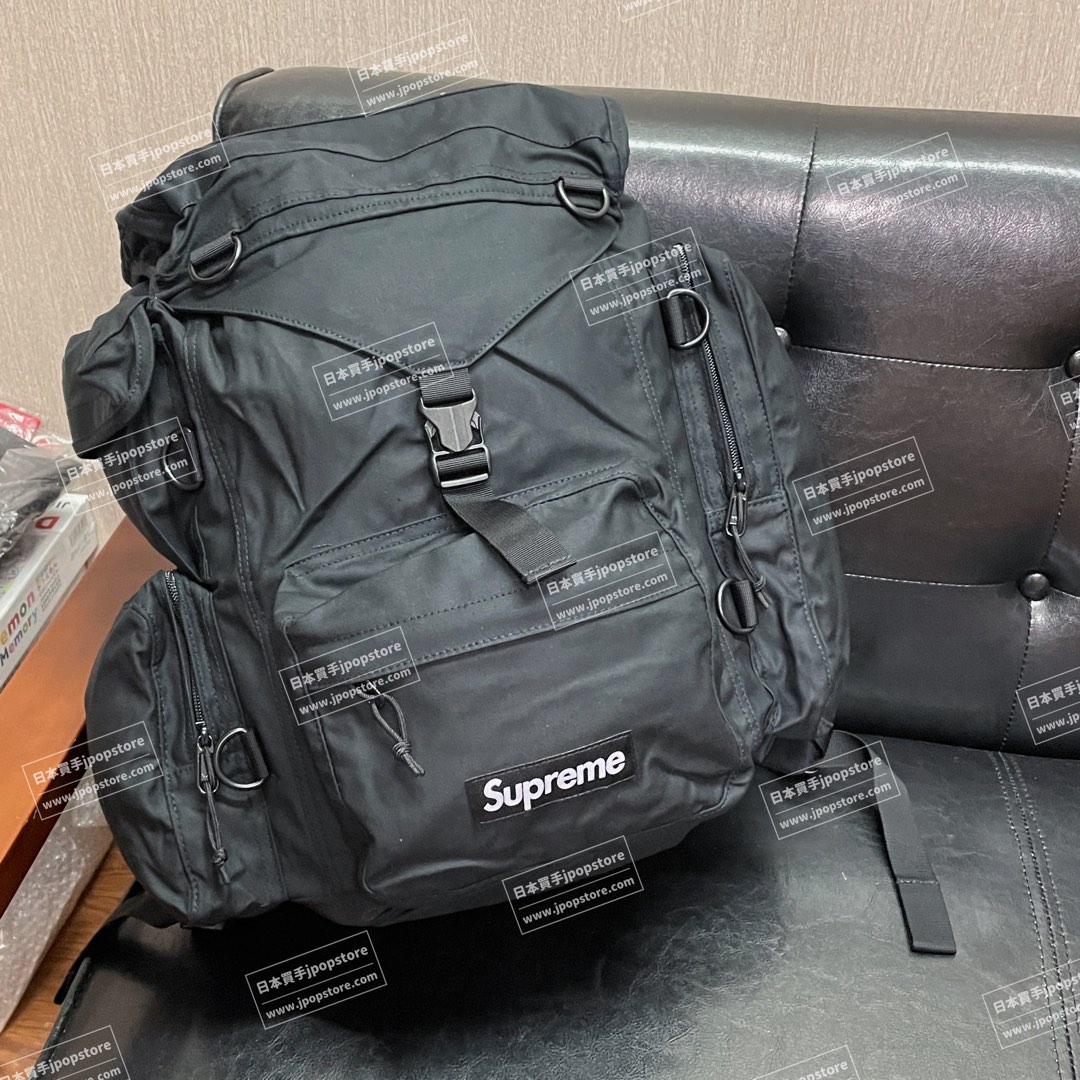 supreme 2023ss backpack black, 名牌, 手袋及銀包- Carousell