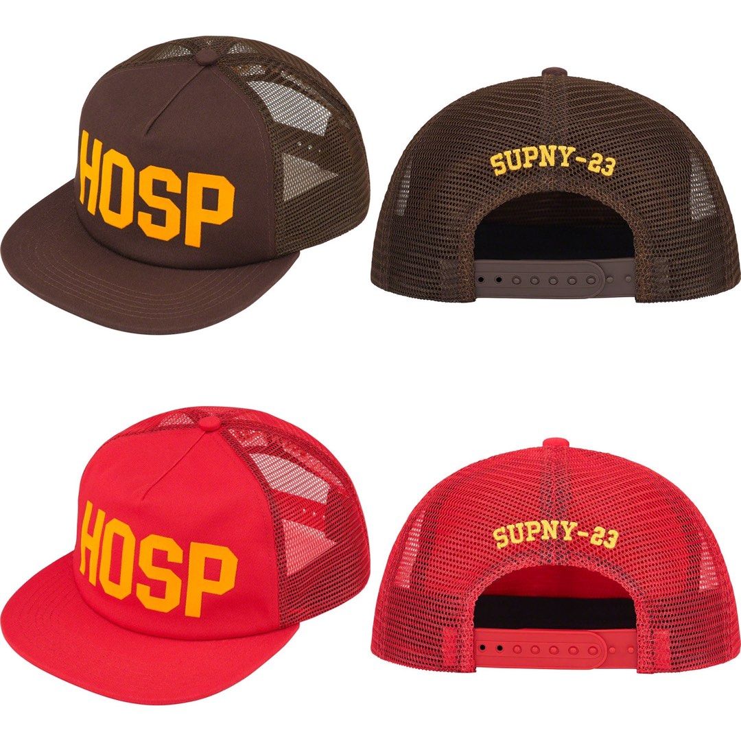 SUPREME HOSP MESH BACK 5-PANEL CAP