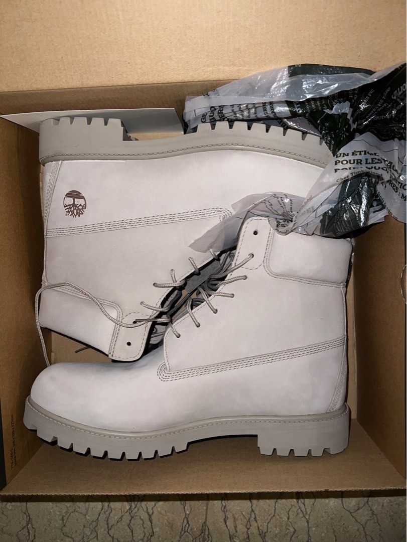 Ghost white timberland boots store