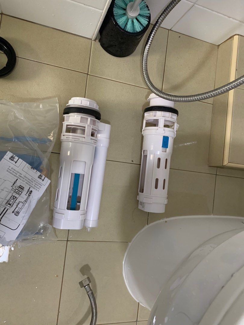 Toilet bowl flush valve repair and replacement, Furniture & Home Living