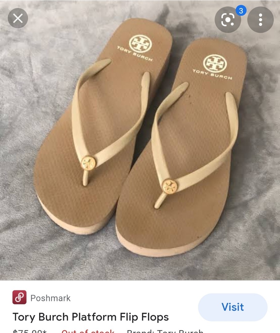 Tory Burch wedge flip flop, Women's Fashion, Footwear, Slippers and slides  on Carousell