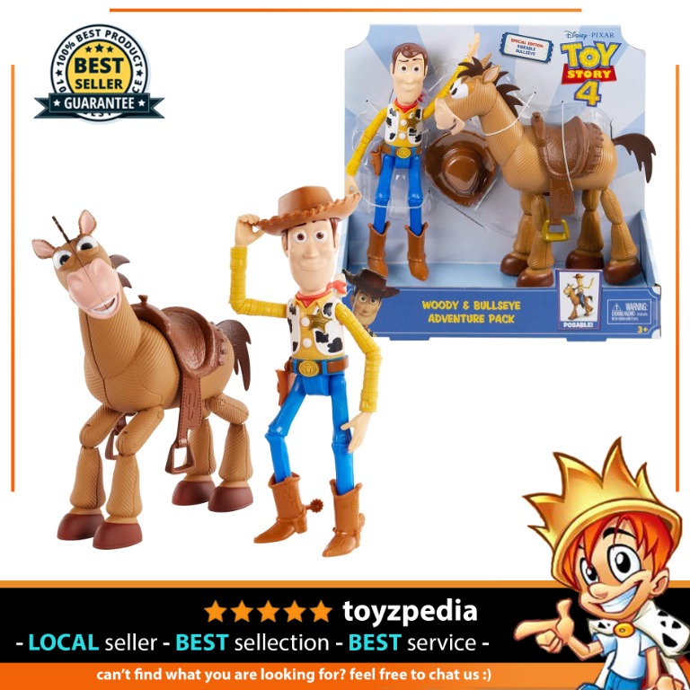Toy story 4 woody top and bullseye adventure pack