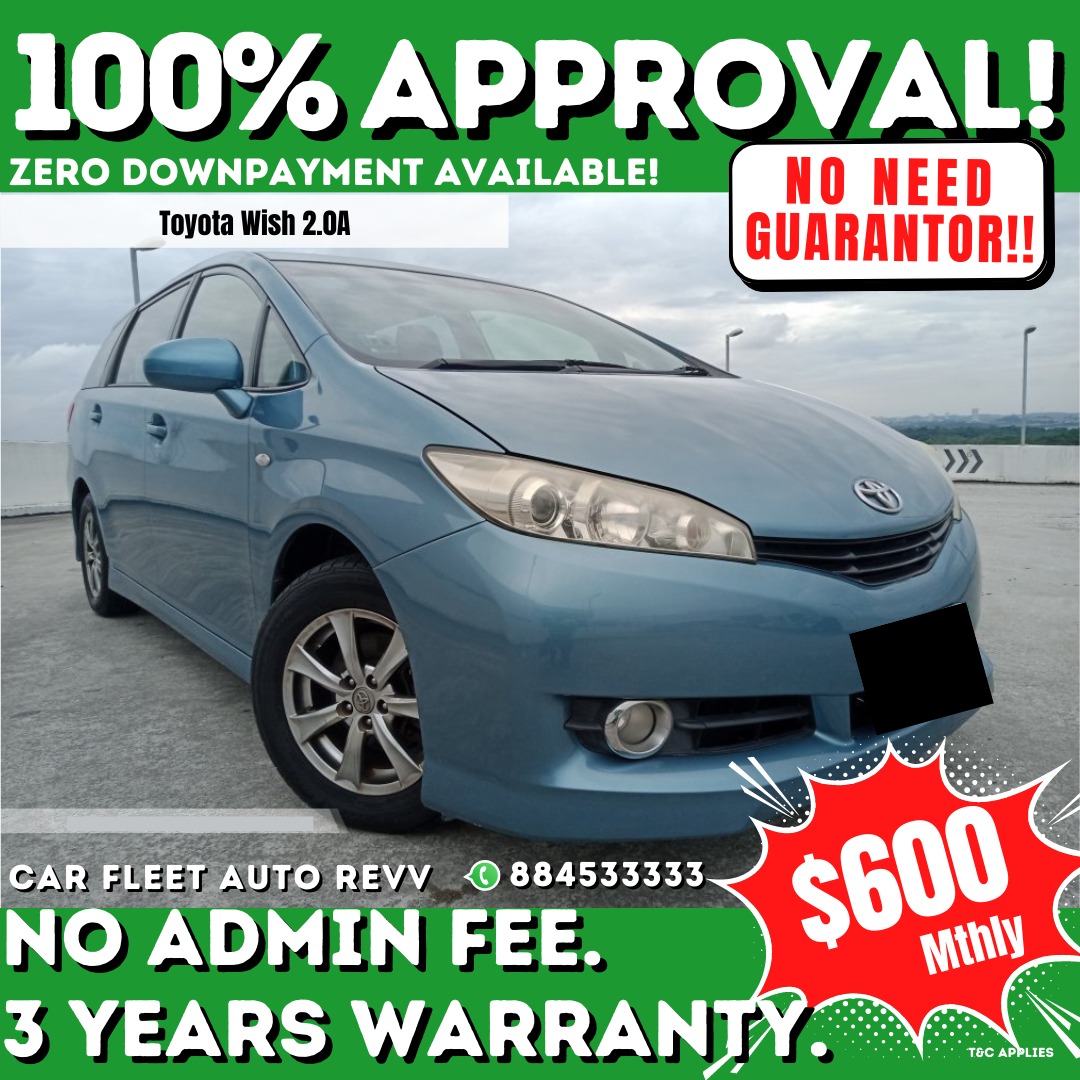 Toyota Wish 2.0A Manual, Cars, Used Cars on Carousell