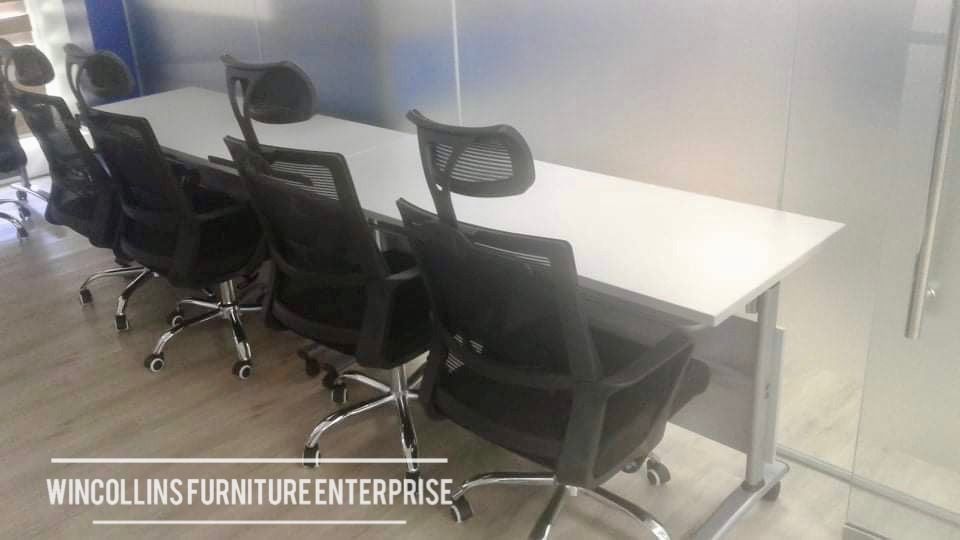 Training folding table with second layer / office table on Carousell