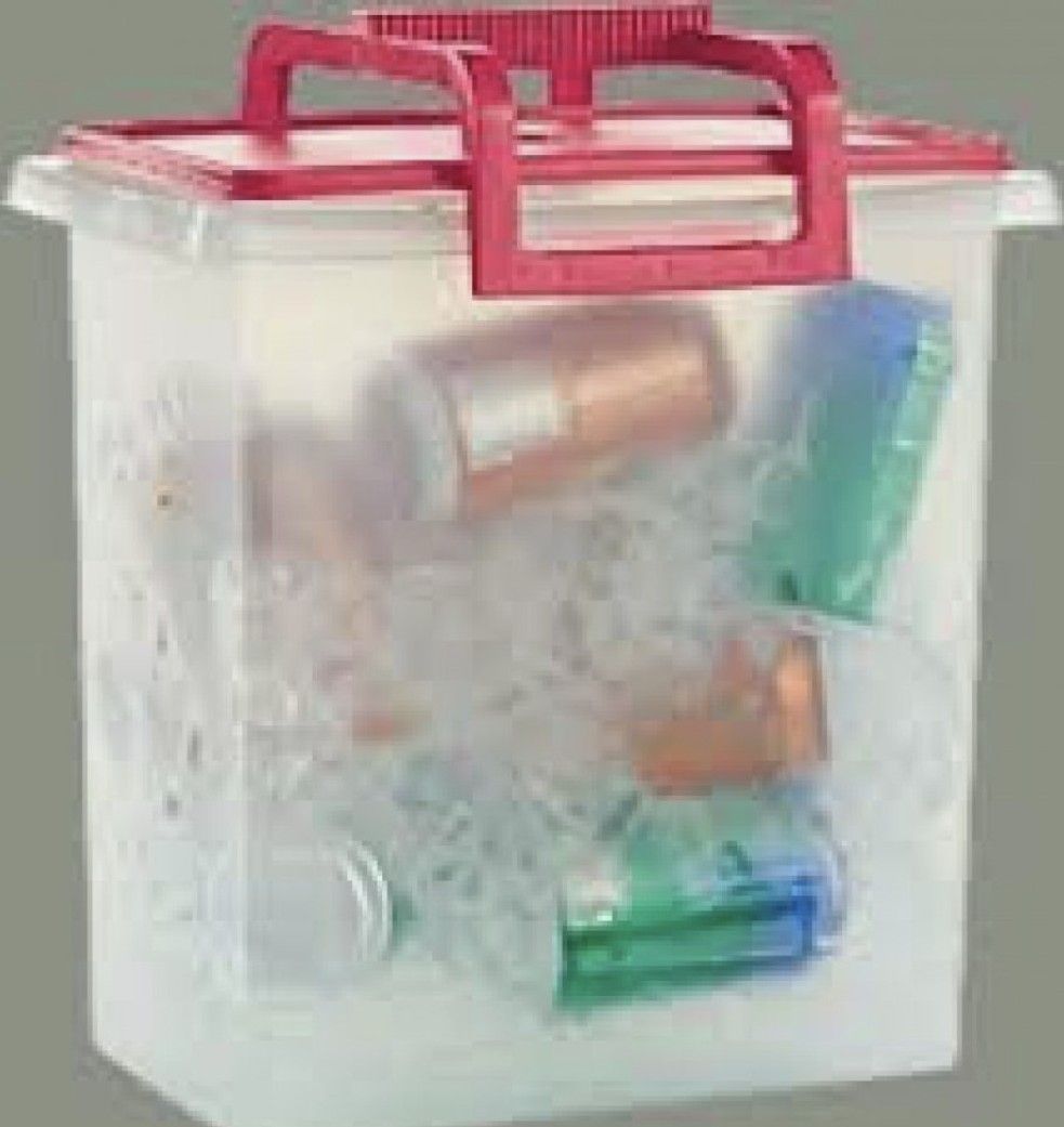 Tupperware Tupperware Carry All Large Tote Storage Green Container 13L