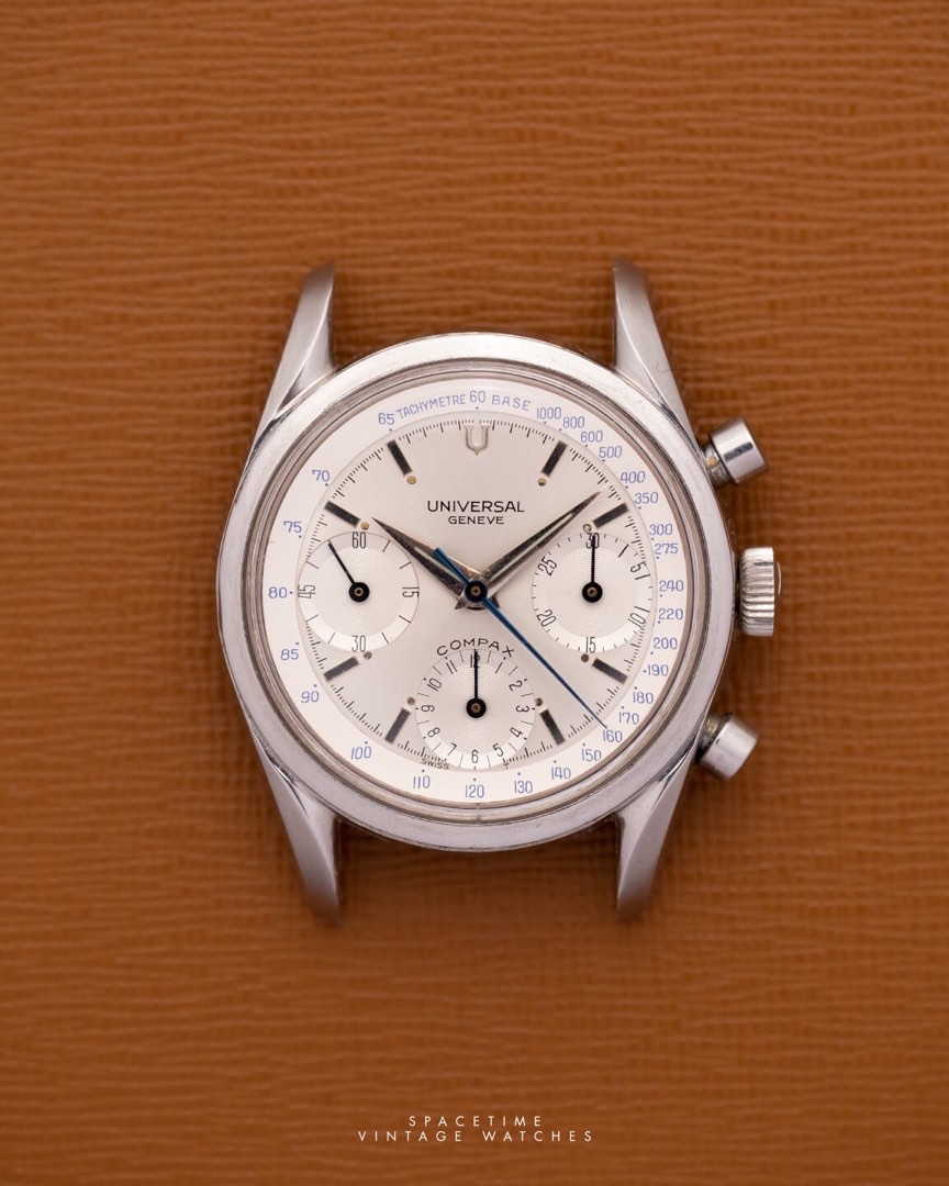 Universal Geneve Compax ref.22705-1, Luxury, Watches on Carousell