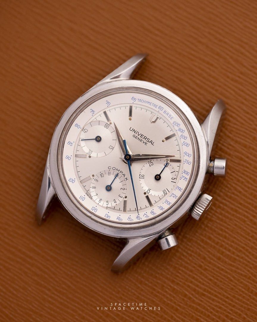 Universal Geneve Compax ref.22705-1, Luxury, Watches on Carousell