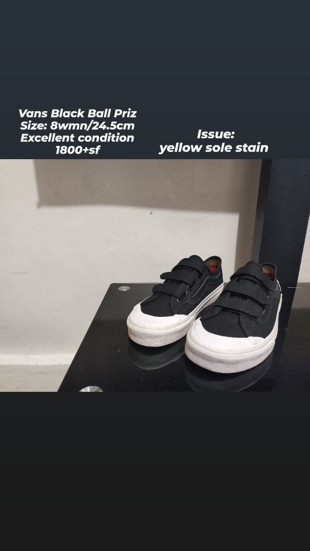 Vans black ball yellow outlet