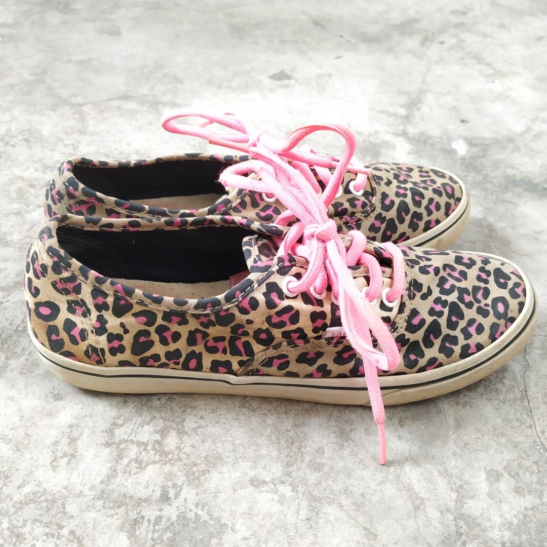 Pink cheetah print shop vans
