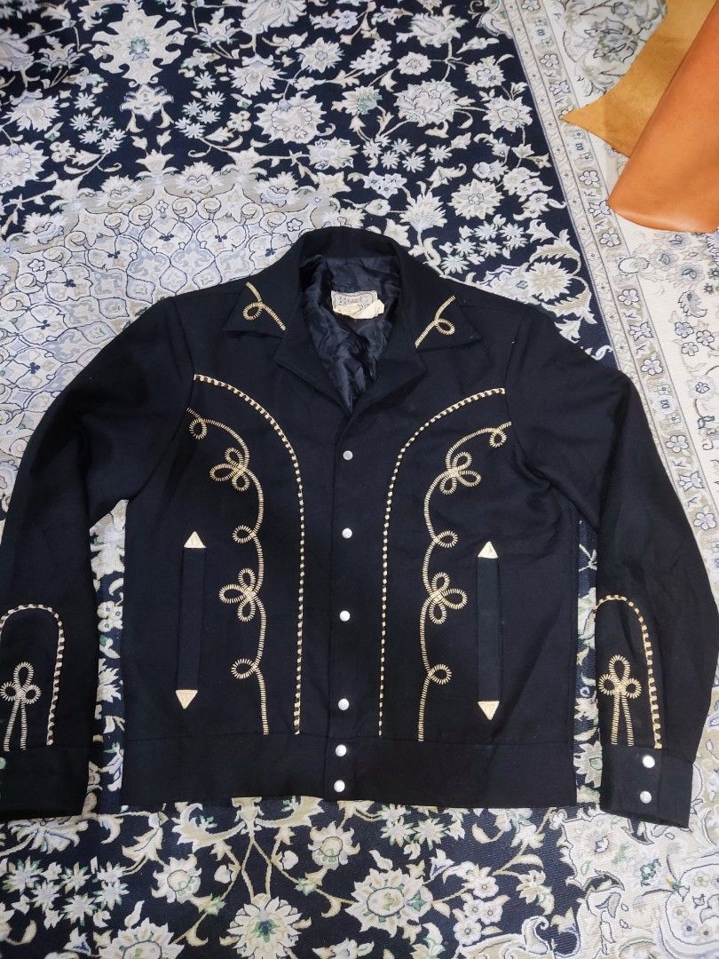 Vtg Mid-West Garment Co. Cropped Jacket No Size Fits Medium Teal Bolero  Western | eBay