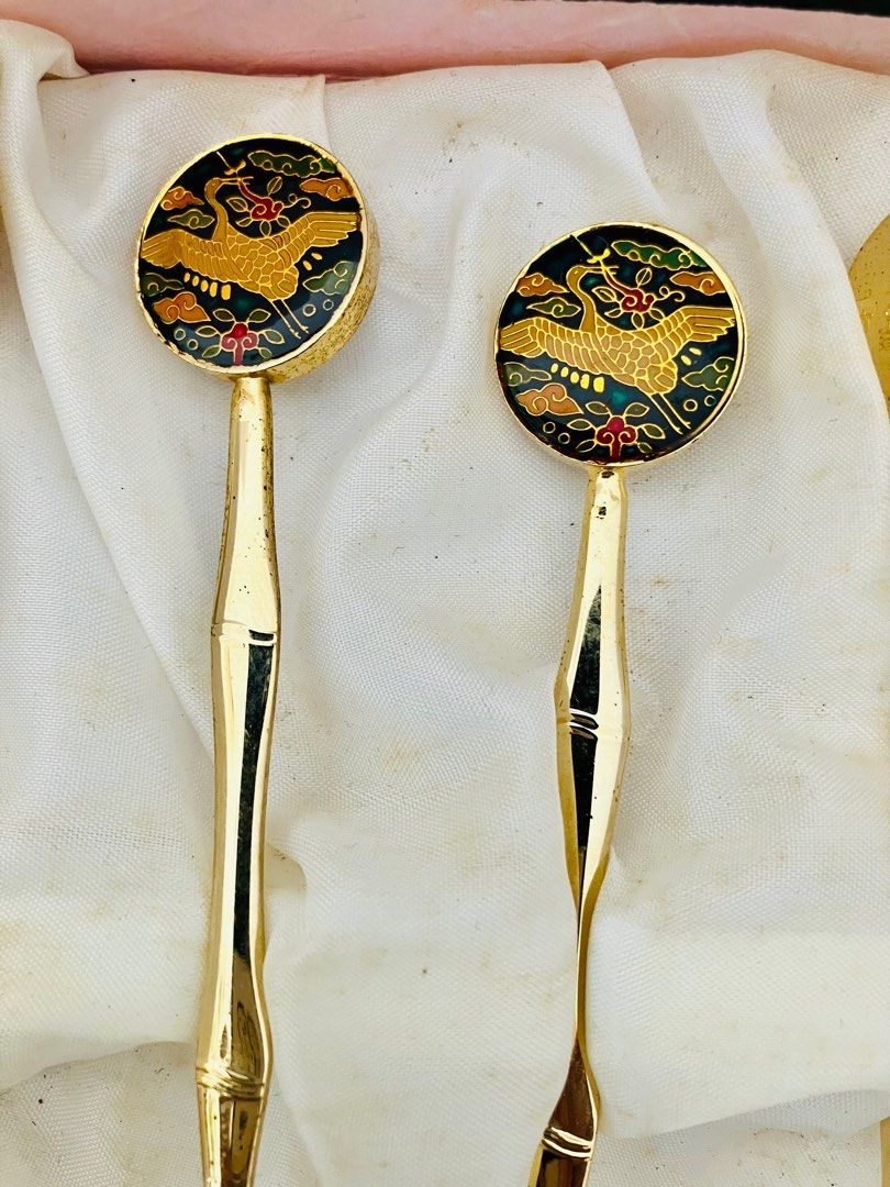 Vintage Japanese Dessert Forks and Spoon, Furniture & Home Living