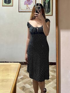 Vintage Morgan de toi milkmaid midi dress