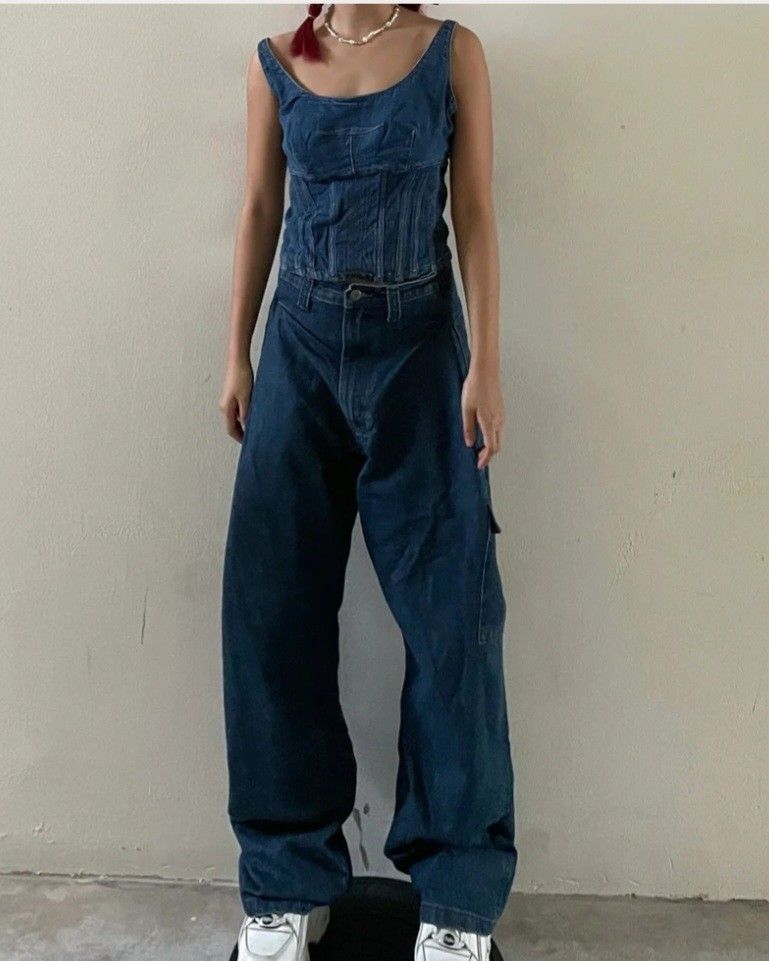 Wrangler Denim cargo jeans, Women's Fashion, Bottoms, Jeans & Leggings ...